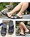 Abborora Mens Soft Leather Slide Sandal Fashion Outdoor Sports Sandals Men's Beach Shoes (Black,11)