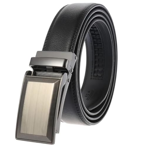 Belt for Men's Leather Metal Automatic Buckle Leisure Business