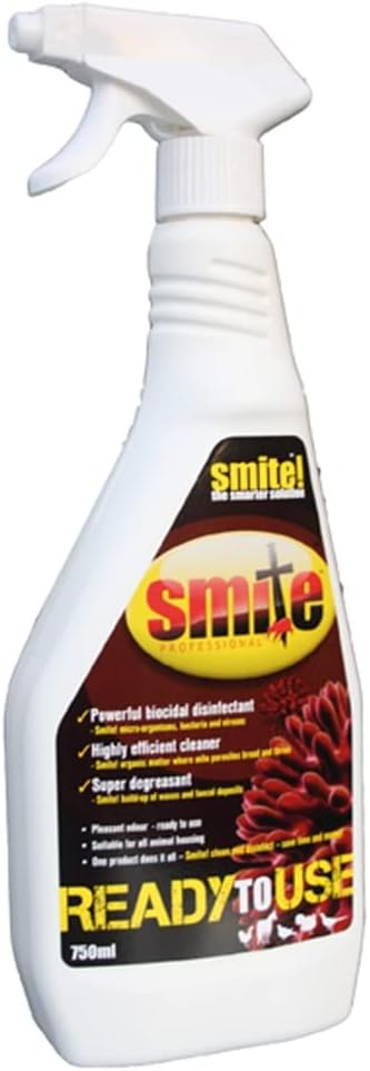 Smite Red Mite Treatment and Disinfectant Liquid Spray, 750 ml