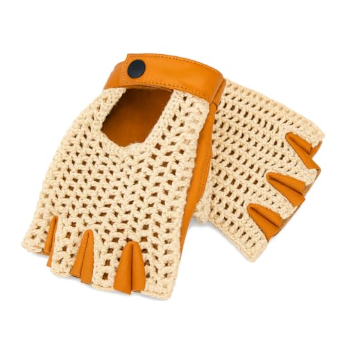 Guantes de piel de punto corto Zerimar para mujer accesorio de cuero