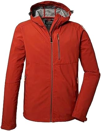 Killtec Herren Softshelljacke/Outdoorjacke mit Kapuze KOS 259 MN SFTSHLL JCKT, rost, XXL, 41367-000