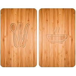 Tapa Cubre Fregadero WENKO - Placas Cobertoras de Vidrio Universales Lunch, Tapa de Placa Calefactora y Tabla de Cortar para Todo Tipo de Estufas, Vidrio Endurecido, 52x30x4.5 cm, Multicolor