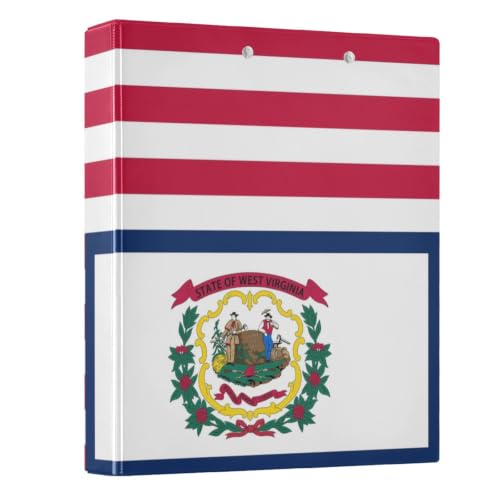 Classeurs ronds à anneaux en D 3,8 cm West Virginia Peystean lot de 2