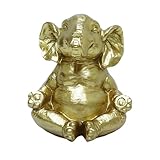. 【Symbolique】Avec son design original inspiré d'une posture de , cet éléphant représente , la santé et la longévité – idéal pour embellir votre salon, votre chambre, votre bureau ou votre jardin.