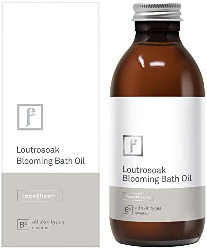 facetheory Loutrosoak Blooming Bath Oil - Bath Soak, Soften Tired Skin, Bath Oil For Dry Skin, Bubble Bath Replacement Nourishes Skin, Vegan and Cruelty-Free, Made in the UK, Grapefruit Scent | 200ml