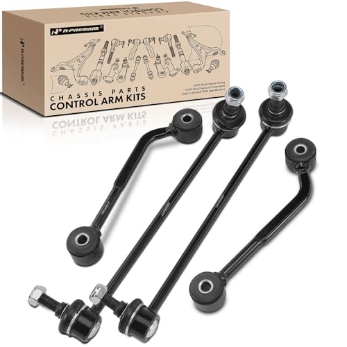 A-Premium Set of 4, Front & Rear Sway Bar Links Kit Stabilizer Bar Links, Compatible with Mercedes-Benz C230 2004-2007, C240/C320 2001-2005, C280/C350/CLK320/CLK350/CLK550/CLK55 AMG/CLK63 AMG by A-Premium - Used condition - US$16.15