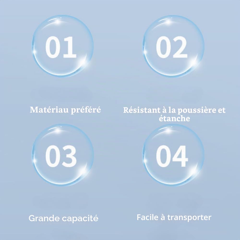 Étui de rangement étanche pour sèche-cheveux Dyson - Sac de transport portable (noir)