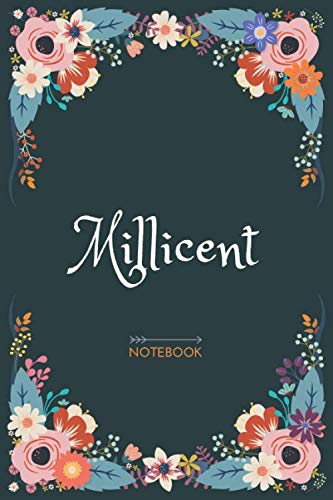 Millicent - Notebook: Floral Design, Personalized Name Journal « Millicent » | Birthday Gift For Women & Girl, Mom, Sister ..| Lined Journal, 120 Page
