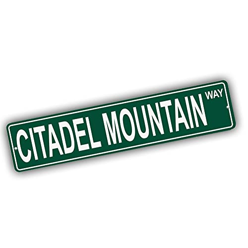 Brotherhood Aluminum Street Sign for Citadel Mountain - Wyoming Wall Decor