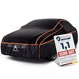 Upgrade4cars Premium Auto Hagelschutzplane Version 2026 | Auto Abdeckplane Komplett für alle Jahreszeiten | Autoabdeckung Universal Pkw - L (485x186x120 cm)