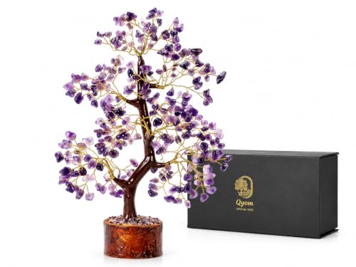 Image of Amethyst Crystal Tree 300 Beads | Natural Healing Gemstone Money Tree for Wealth, Prosperity & Positive Energy | Handmade Home Decor, Office Desk, Feng Shui & Vastu Gift | Pack of 1