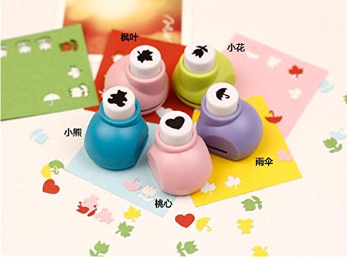 Krismile 6 Pieces Set Mini Scrapbook Punches Handmade Cutter Card Craft Calico Printing Diy Flower Paper Craft Punch Hole Puncher Shape #TOP5
