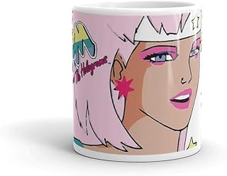 Namastay in Bed Outrageous Jem and The Holograms 80. 11 Oz Ceramic Glossy Gift for Coffee Lovers Quote Mug Gifts for Men & Women