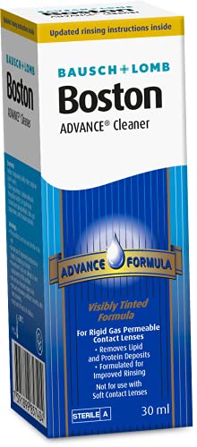 Boston Advance Cleaner, Leaves Lenses Clean, Ready For Disinfection And Conditioning, For Rigid Gas Permeable (Rgp) And Hard Contact Lenses, 30 Ml #TOP1