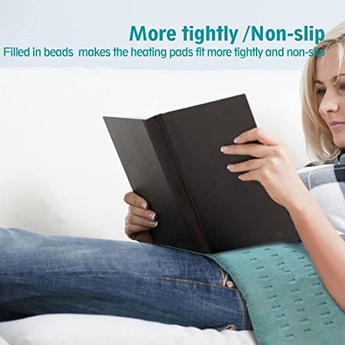 Weighted Heating Pad Fast Heated Technology For Back/Waist/Abdomen/Shoulder/Neck Pain And Cramps Relief - Moist And Dry Heat Therapy With Auto-Off Hot Heated Pad By Goqotomo (12 * 24", Green) #TOP5