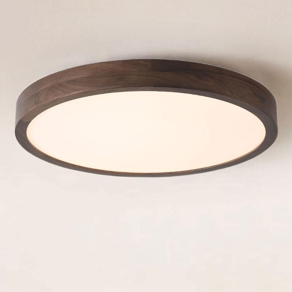 Minimalist Black Walnut Ceiling Light Mid Century Acrylic Ceiling Lamp