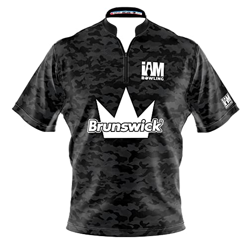 Logo Infusion Dye-Sublimated Bowling Jersey (Sash Collar) - I AM Bowling Fun Design 2044-BR - Brunswick (Large) Multicolored