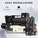 KUIPERAUTO Air Suspension Compressor Pump 1643201204 Compatible with 2007-2012 Mercedes Benz GL450 GL550 ML320 ML350 ML450 ML500 ML550 ML63 AMG