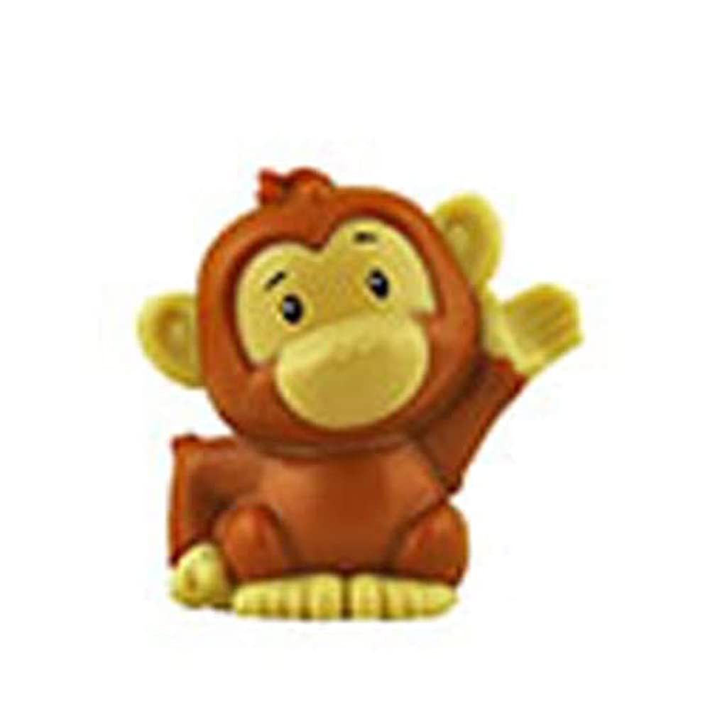 Część zamienna do Fisher-Price Little People Big ABC Animal Train - HCL79 ~ Brązowy i jasnobrązowy zamiennik małpy