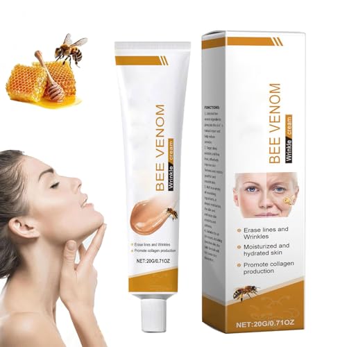 Crema de eliminación de arrugas de veneno de abeja, crema y suero contra arrugas facial, hidratación suave, hidrata e ilumina la piel, crema hidratante antiarrugas (crema)