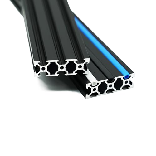 Iverntech 1PC 700 mm 2060 V Typ Europäische Norm Eloxiertes Schwarzes Aluminium Profil Extrusionslineare Schiene für 3D-Drucker und CNC DIY Lasergravurmaschine
