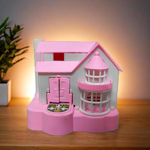 Image of Puppy House Dog Coin Stealing Piggy Bank for Kids - Adorable and Durable Money Bank | Educational, Fun, and Safe Collecting Toy | Perfect for Gifting Unisex Kids (Pink - White)