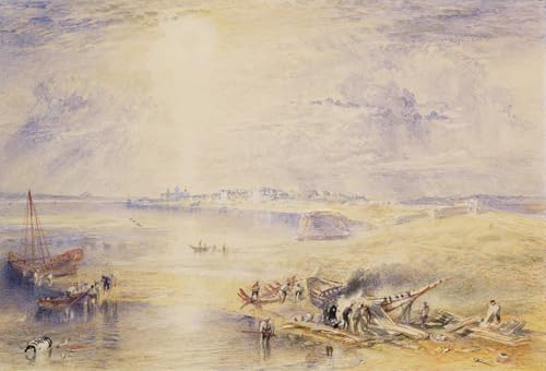 Toile Rouge et Suez par William Turner 60x90cm pour la décoration du salon