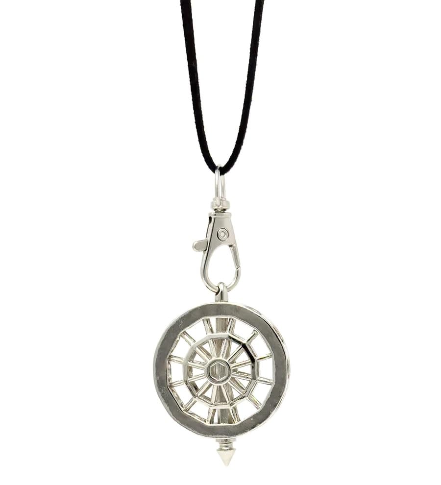 Breezy® Spinners | Multipurpose Fidget Accessory Silver Color Ferris Wheel Spinning Top Amulet Jewelry Made in USA