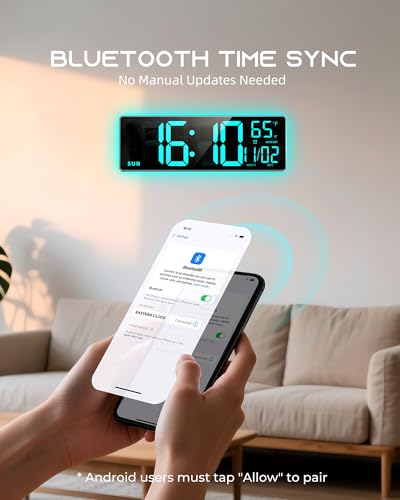 16.5 RGB Large Digital Wall Clock