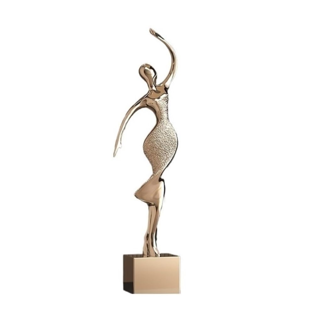 zhuyanbo007 Desk Statue, Artistic Figure Ornaments Modern Light Luxury Living Room Entrance Hall Home Accessories