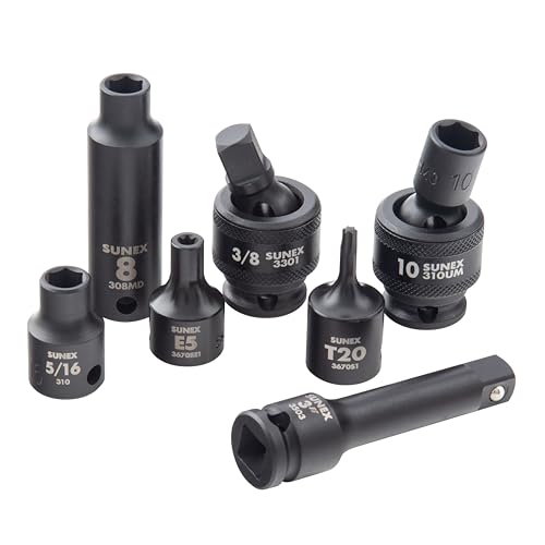 Sunex 3580 3/8 Drive Master Socket Accessory And Torx Set thumbnail 4