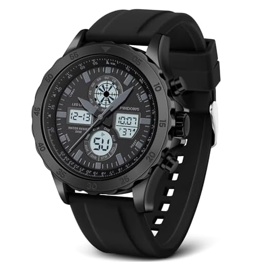 Relojes para Hombre Relojes Deporte Militar Relojes Impermeable Relojes Analógicos Digitales Relojes de Acero Inoxidable con Alarma Cronómetro LED Hora Timbre Reloj Multifunción (Negro)