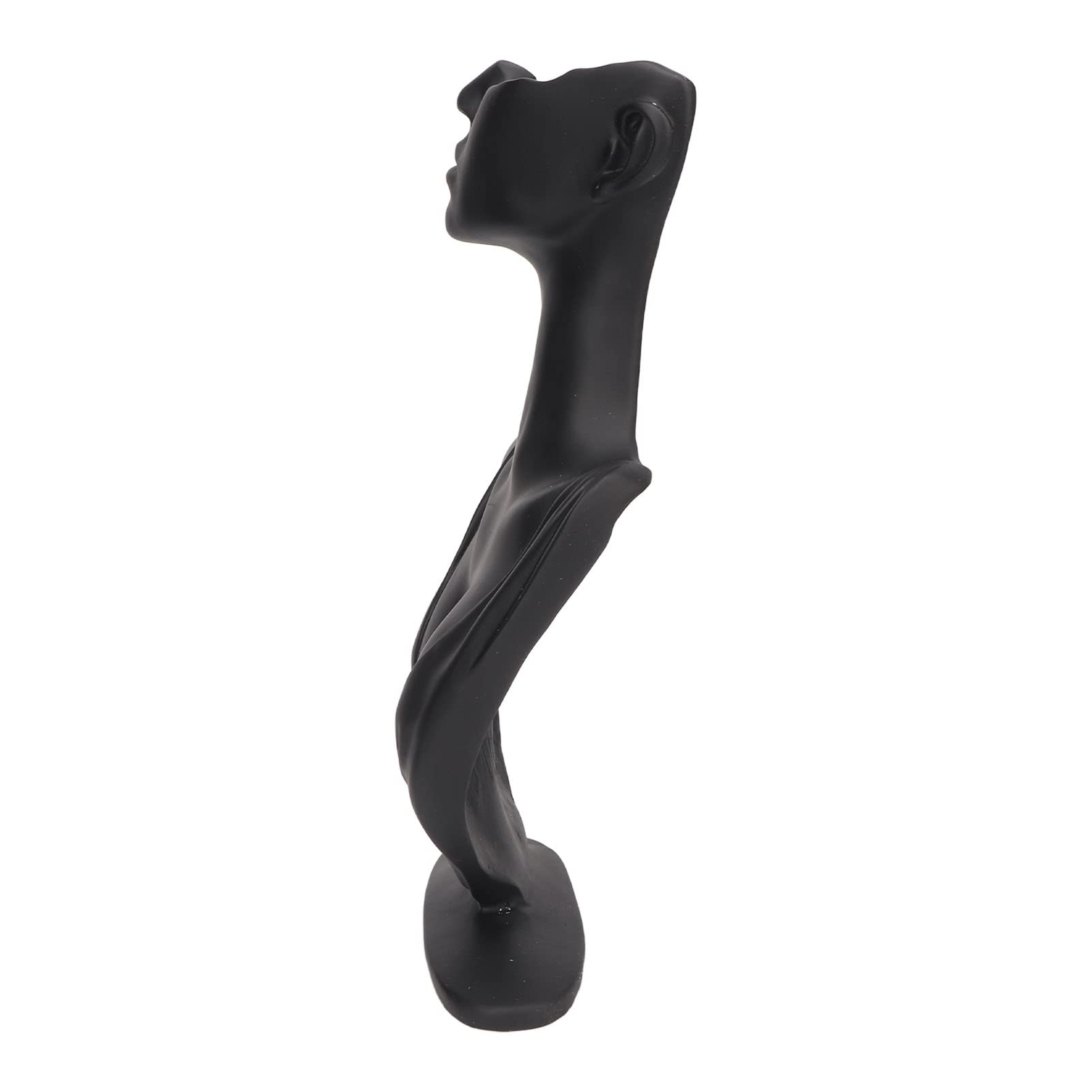 Porta manichino per orecchini in resina, espositore per gioielli, espositore per collane busto leggero ed elegante, ampio spazio, nero, robusto manichino in resina per orecchini