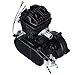 Iglobalbuy 80CC Petrol Gas Motor Bicycle Engine Complete Kit Motorized Bike 2-Stroke (black)