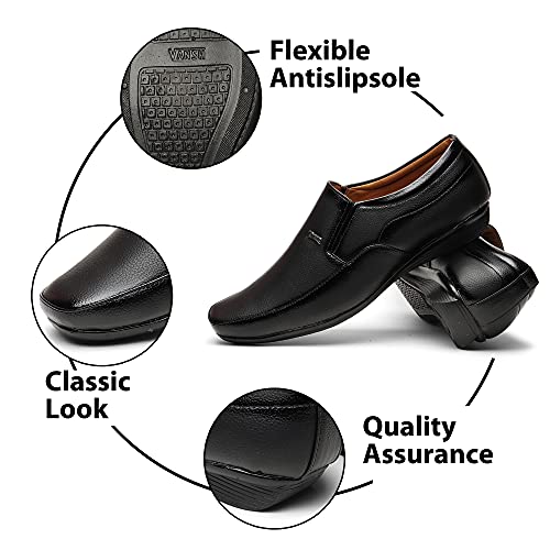 Image of Zixer Synthetic Leather Mens Formal Shoes || Office Formal Shoes Men Stylish|| Formal Shoes for Men Leather Look Slip On