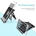 Cell Phone Stand, Foldable Phone Stand, Metal 360° Adjustable Desk Cell Phone Stand Holder Work for Tablet, iPad, Kindle, Phone X/8/8 Plus/7, Galaxy S9/S9 Plus/S8/S7 (Black), Divi