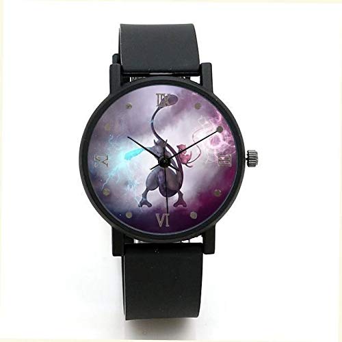 Preisvergleich Produktbild LINJIA Pokemon Uhr Quarzuhr Pikachu Taschenmonster Pokemon Pikachu Anime Cartoon Uhr