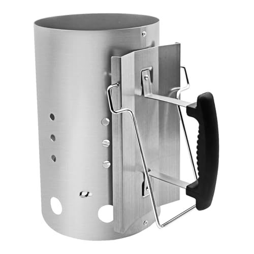 Guogiyala Charcoal Chimney Starter: BBQ Chimney Starter with Heat insulation handle, charcoal grill accessory for outdoor bbq, camping fire by guogiyala - Used condition - US$20.68