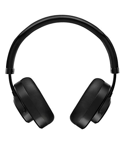 Image of Master & Dynamic MW65 Active Noise-Cancelling Wireless Headphones - Bluetooth Over-Ear Headphones with Mic - Luxury Black Metal /Black Leather