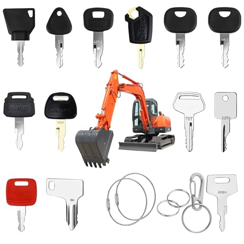 🔑 Sicurezza e backup: con questo set di chiavi di ricambio per escavatore sarete pronti anche in caso di perdita o guasto delle chiavi. In caso di emergenza, la chiave originale dell'auto può essere sostituita direttamente. Con una chiave completa per carrelli elevatori, non solo aumenti la sicurezza sul tuo cantiere, ma aumenti anche l'efficienza, minimizzando i tempi di inattività dovuti a chiavi perse.