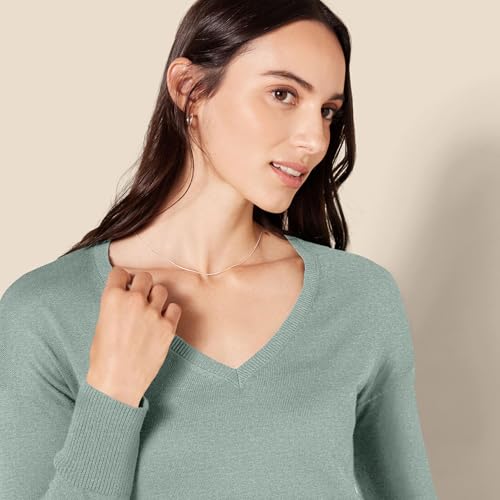 Image of Amazon Essentials Women's Lightweight V-Neck Tunic Sweater, Long Sleeve, Ribbed (Available in Plus Size)