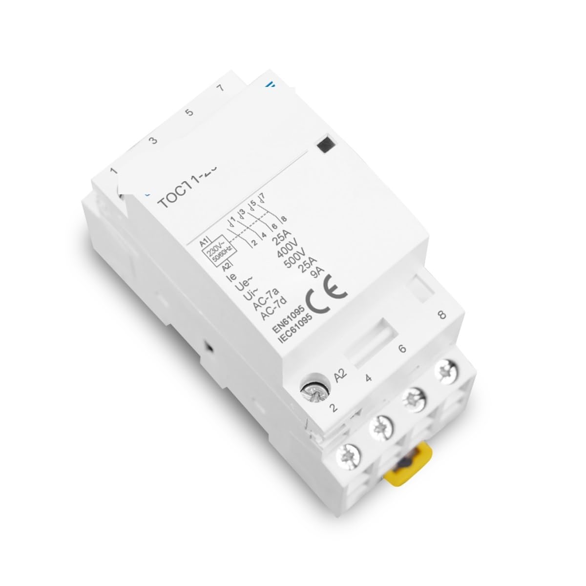 Stycznik modułowy domowy TOCT1 4P 25A 2NC 2NO 220V/230V 50/60HZ szyna DIN (110V, 2NO2NC)