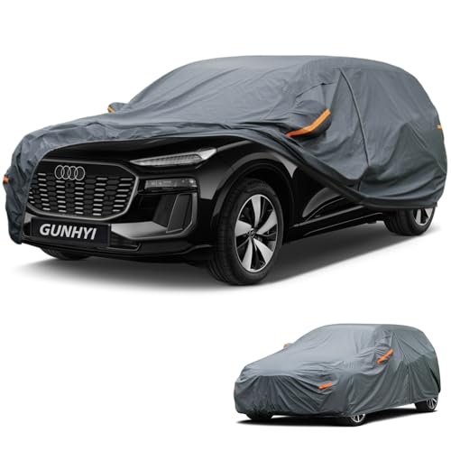 Image of GUNHYI Premium Car Cover Custom Fit Audi Q6 e-tron, 16 Layers Heavy Duty Car Cover Waterproof All Weather with Zipper Door for Sun Rain Snow Dust Uv Protection