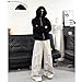 SHGTS Shiesty Zip Up Hoodie,Sheisty Hoodie with Face Mask Built in Balaclava,Ski Mask Elusive Balaclava Hoodies for Men (White,Medium)
