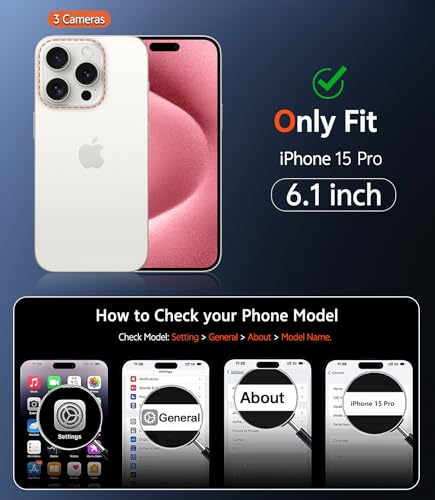 Image of FNTCASE for iPhone 15 Pro Case: Matte Magnetic Phone Cases with Screen Protector Compatible with Magsafe Slim Anti Yellowing Rugged Shockproof Protective Translucent Cell Phone Cover (C-Pink)