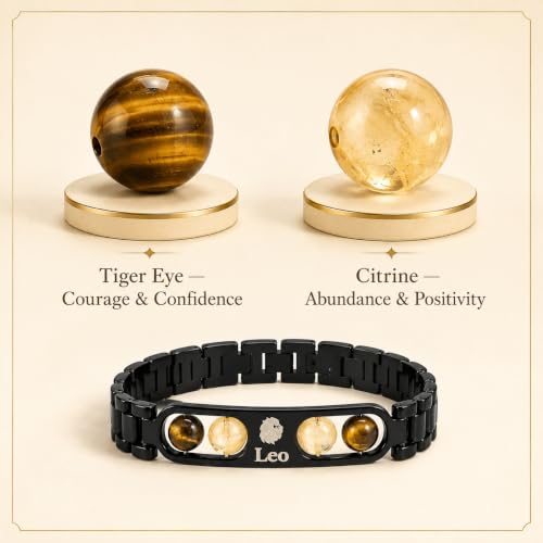 Image of Gratify Birth Crystal Metal Rashi Bracelet for Men & Women | Natural Gemstone Bracelet | Adjustable Spiritual Crystal Bracelet | Includes Authenticity Certificate | Gift for Astrology Lovers