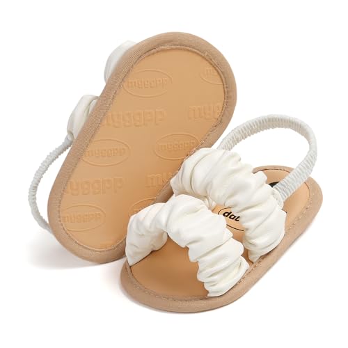 Image of Infant Baby Boys Girls Summer Sandals Party Wedding Dress Flats Shoes Newborn Crib Shoes First Walkers Prewalkers 0-18 Months