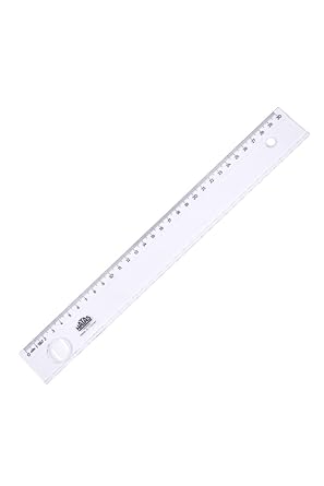 HATAS Standart Cetvel Plastik Mercekli Geni  30 cm