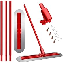 4812 Stainless Steel Concrete Bull Float Kit with 1 Trowel and 4 Handles, Heavy Duty Bullfloat Concrete Tools for Professional Concrete Finishing