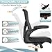 Ergonomic Leather Office Chair with Waterfall Seat and S-Shaped Back for Lower Back & Leg Pressure Relief, Comfortable for 8+ Hours Sitting